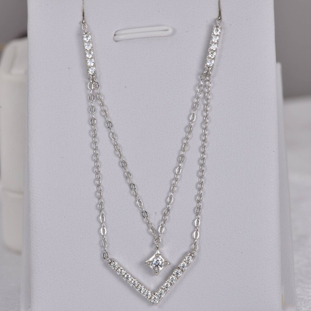 Certified Moissanite Adorable Necklace Pendant 16"